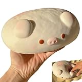 Jumbo Pig Squishy Toy, Slow Rising Soft PU Foam Stress Relief for Adults, Giant Animal Squeeze Fidget for Anxiety, Focus Desk Decor (pi g)