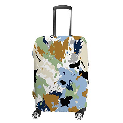 Housse de protection aquarelle pour valise pour voyager sereinement et repérer son bagage