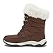Lands' End Expedition Max Waterproof Insulated Womens Snow Boots, Winter Boots for Women, Medium or Wide Width Sizes 6 to 11, Black, Brown, Blue, White or Grey Winter Shoes - Medium Brown, 8.5 Medium