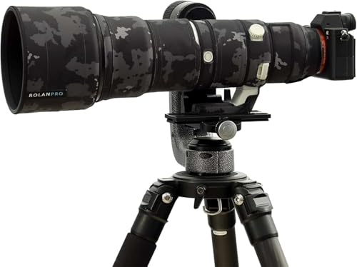 ROLANPRO Waterproof Lens Cover for Sony FE 400-800mm f/6.3-8 G OSS Camouflage Lens Coat Rain Cover-#18 Black Camo Waterproof
