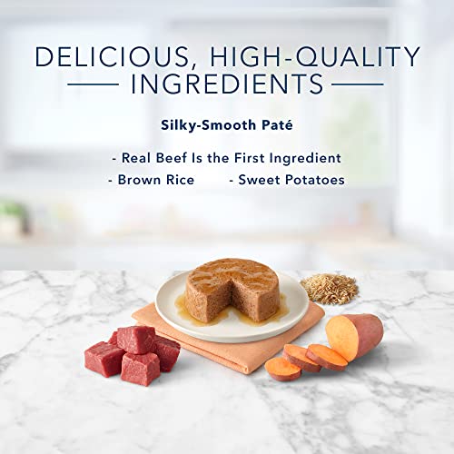 Blue Buffalo Tastefuls Natural Pate Wet Cat Food, Beef Entrée 5.5-Oz Cans (Pack Of 24) #TOP28