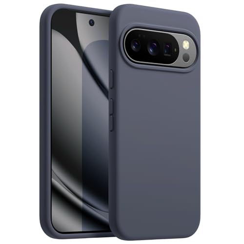 JETech Google Pixel 10 Pro XL 2025用 ゲル状シリコーンケース シルキーソフトタッチ フルボディ保護 傷つけ防止 耐衝撃 スマホカバー マイクロファイバー内装付き (ムーンストーン)