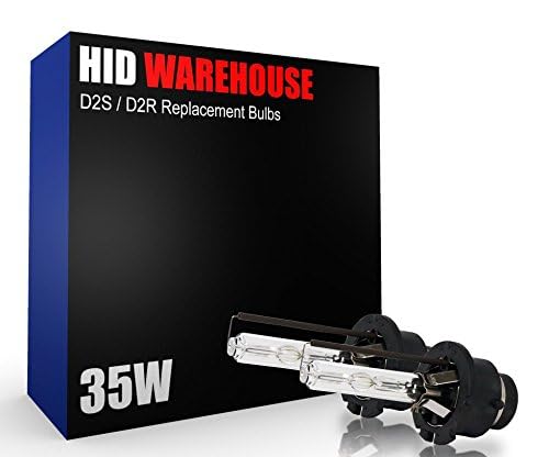 Image of AC HID Xenon Replacement Bulbs - D2S / D2R / D2C - 10000K Dark Blue (1 Pair) (Metal Bracket)