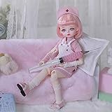 ZDD Nurse Outfit Cosplay BJD Doll, 1/6 SD Dolls 27.3cm Ball Jointed Doll 100% Handmade DIY Toys with...