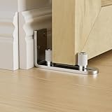 CCJH Barn Door Floor Guide Stainless Steel Adjustable Sliding Door Bottom Guide Ball Bearing Wall Mount- Non-Scratch