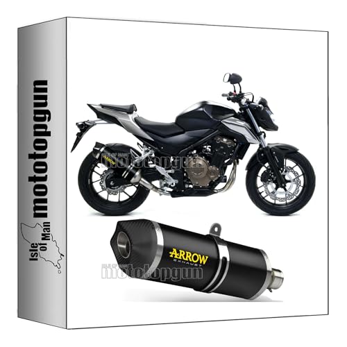 Pot echappement Arrow Race-Tech alu noir pour Honda CB 500 F 2016-2018