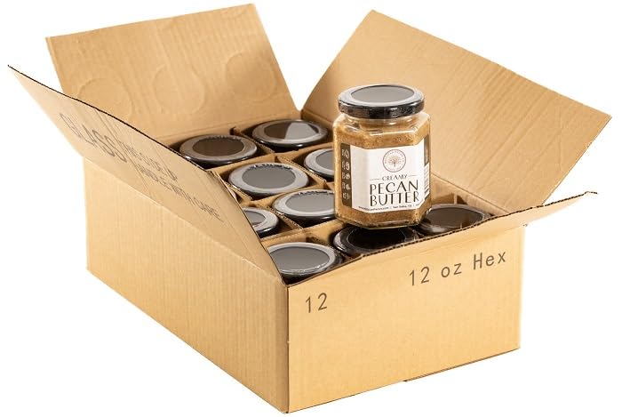 Pure Fresh Creamy Pecan Butter | 12 Jars (8.5 oz. ea.) | Millican Pecan since 1888 | San Saba, Texas