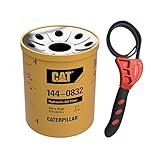 Caterpillar 144-0832 Hydraulic Oil Filter Ultra High Efficiency w/IHD Strap Wrench Bundle (1)