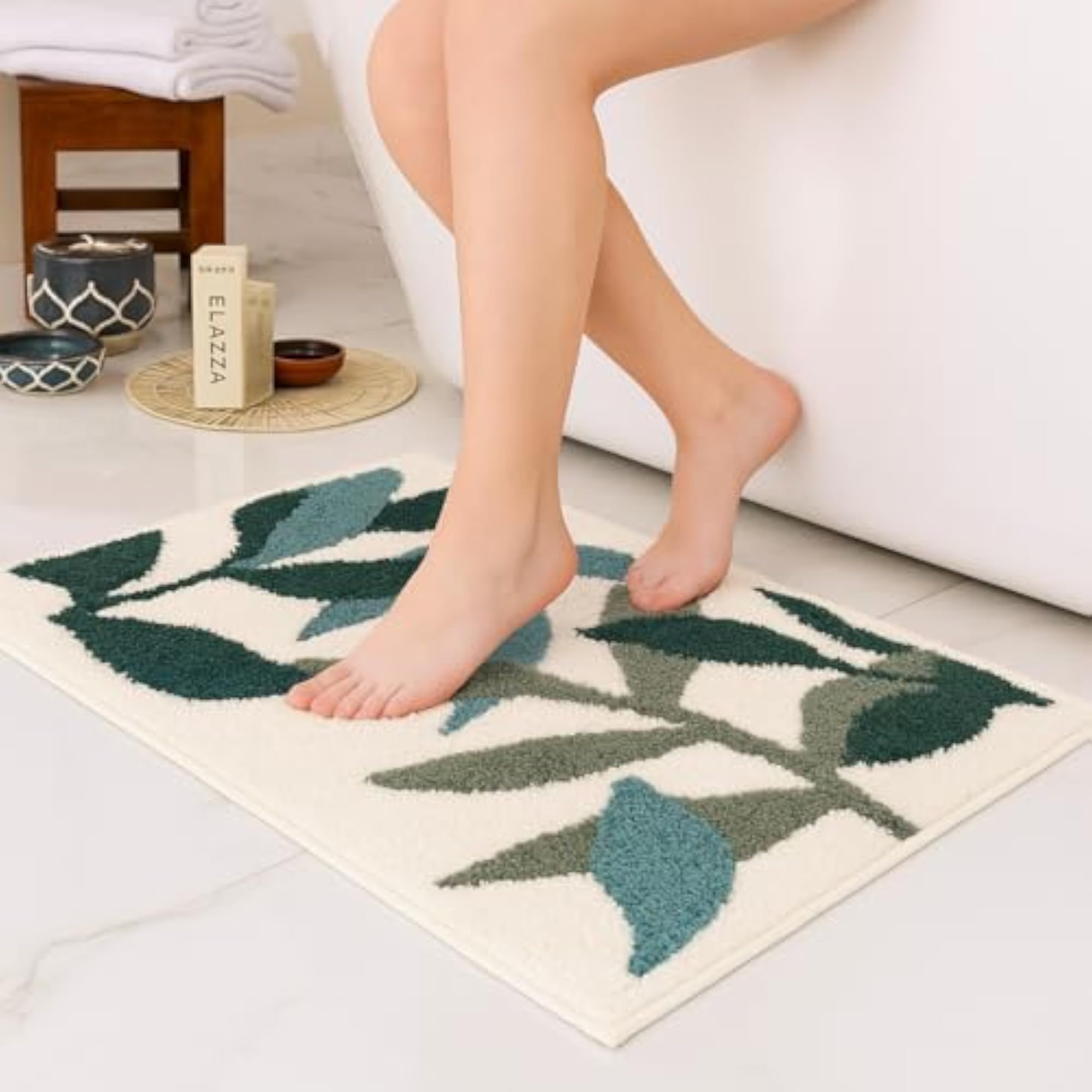 Leaves Microfibre Mat, Super Absorbent