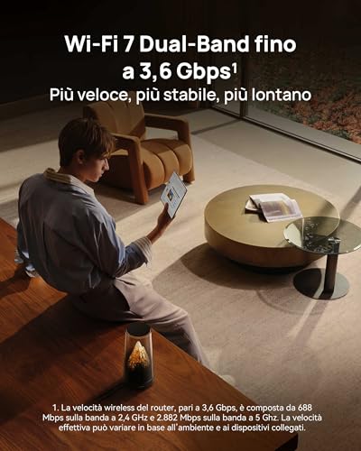 WiFi Mesh X3 Pro Suite Router, Wi-Fi 7 Dual-Band BE3600, Copertura per tutta la casa, Roaming senza interruzioni, Configurazione semplice, Controllo genitoriale, Gaming, Garanzia di 30 mesi - Powerline - Immagine 4
