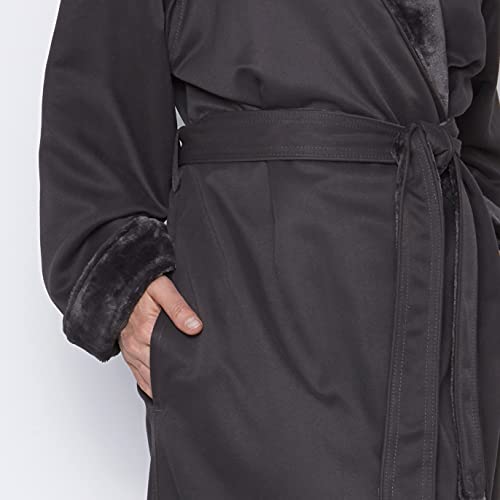 Mansfield Unisex Spa Microfiber Shimmer Lined Shawl Collar Robe3