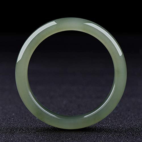 Bracelet en jade vert naturel véritable de Grade A fait main 60mm