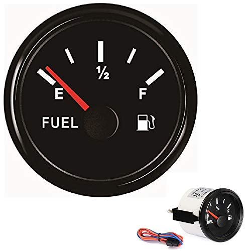 Image of 100TECH Marine & Truck Fuel Level Gauge, 2 inch Diameter, 240-33ohm, Black