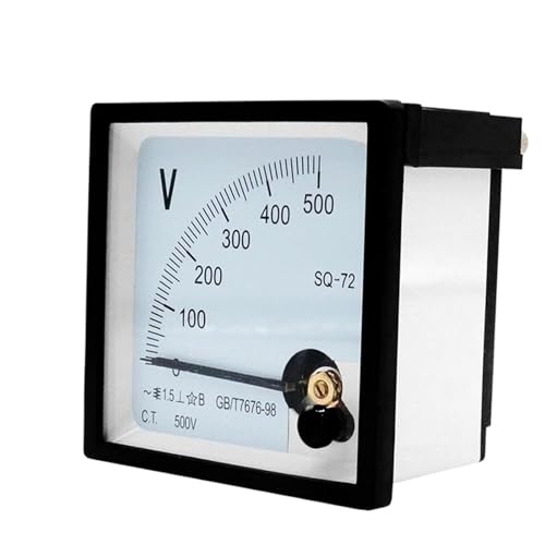 Voltmètre analogique haute précision 1.5 SQ-72, mesure stable de tension alternative 500V