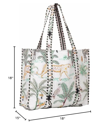 Bolsa Tote de Algodón Impresa para Mujer miniatura 6