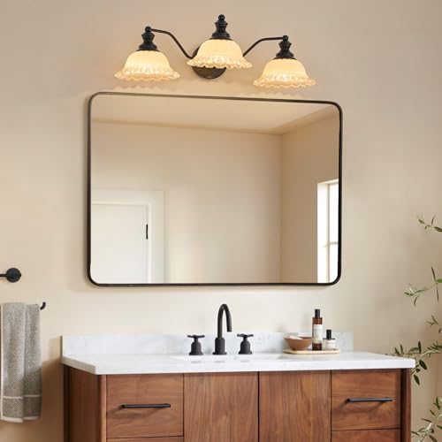 Image of XIEDUN Black Bathroom Vanity Light 3 Light