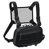 tactifans Chest Rig with Concealed Pistol Holster, Chest Bag...