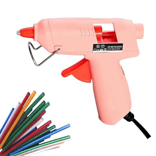 Hot Glue Gun,20W Mini Melt Gun, Fast Heating Hot Glue Gun Kit with 30pcs Glitter Color Glue Sticks, for for Crafting, DIY, Arts & Crafts,Sealing,Home Repairs,Cards,and Glass