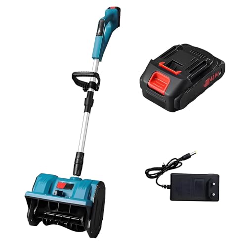 Pala Da Neve Senza Spazzole Da 12 Pollici, Pala Da Neve a Batteria con Piastra Direzionale e Impugnatura Anteriore Regolabile, Turbina Da Neve a Batteria per La Rimozione Della Neve(One Battery)