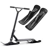 2 Pcs Snow Scooter Ski Skate Board Sled Conversion Kit, Snow Sled Conversion Kit, Winter Cycling Ski Attachment for Scooter, Two Wheel Sleds Accessories, Riding Tyre Replacement