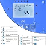 MINEYCHCEY Smart Wind Solar Hybrid Mppt Charge Controller, 4000-12000 W, 12 V/24 V/48 V for Wind Solar Panel Wind Solar Supplementary System with Lcd Screen,For Home, Boat, Street Lighting 48V - Image 3