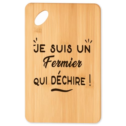 Planche à découper barbecue en bambou naturel résistant - 2