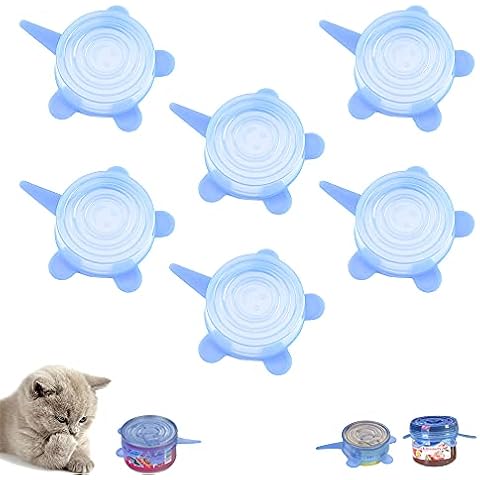 6 Stück Tierfutter-Dosendeckel,Haustierfutterdosenabdeckung passend für alle universellen Cover
