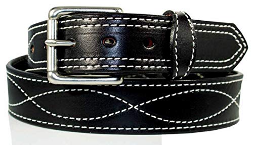 Men's Harness Leather Work Belt - 1 1/2