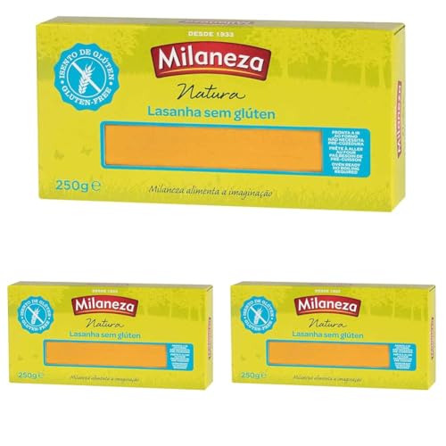 Milaneza - Lasanha Sem Glúten 250G (Paquete de 3)