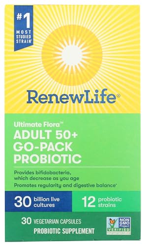 Ultimate Flora Adult 50+ Probiotic Go Pack 30 Billion (Formerly RTS Senior), 30 Count
