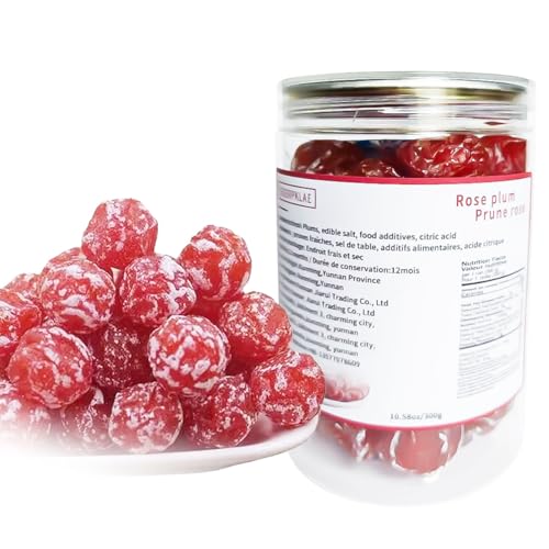 Sweet Dried Asian Plum Candy 300g，Sweet and Sour Plum Preserved Fruit，The Flesh is Thick Plums Dried