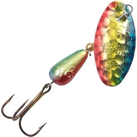Panther Martin PMHMH_6_HRB Holy Hammered Spinner Fishing Lure - Rainbow Brite - 6 (1/4 oz) Cover