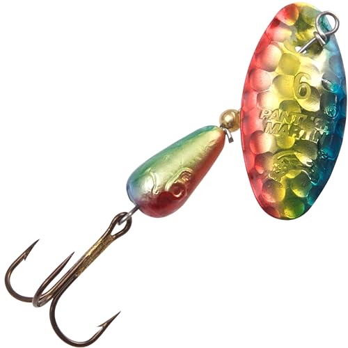 Panther Martin PMHMH_9_HRB Holy Hammered Spinner Fishing Lure - Rainbow Brite - 9 (3/8 oz)
