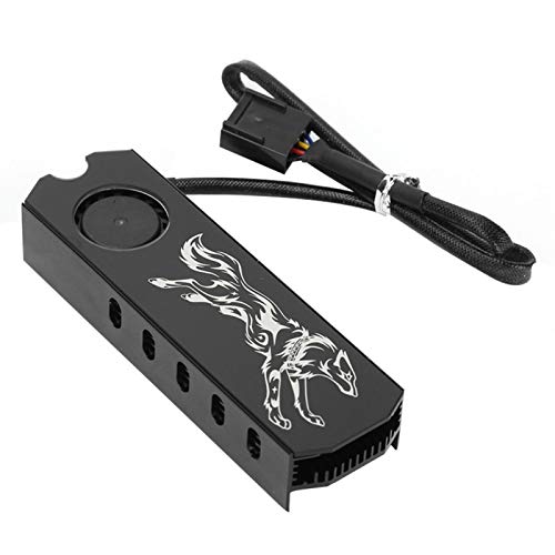 ASHATA M.2 2280 SSD heatsink, 12V Aluminum M.2 Heatsink SSD Cooler with Cooling Fan Supports Speed Regulation - Image 4