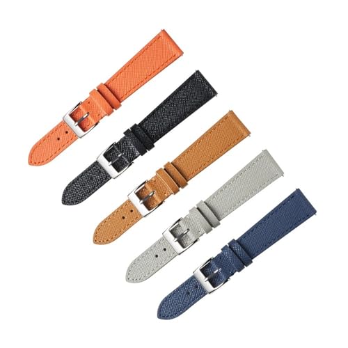 Correa de reloj de piel flexible para sustituir pulseras incómodas de 18mm 4