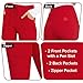 HeartSoul Women's Medical Scrub Jogger Pants Contemporary fit Drawstring Waistband Jogger with 5 Pockets - HS030T, S Tall, Red
