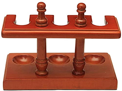 Bmink Wooden Tobacco Pipe Rack, Pipe Display Rack Tobacco Pipe Stand - Pipe Rack For 3 Smoking Pipe - Wooden Straight Row Handmade Cigar Accessories #TOP5