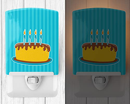 Lámpara de mesa de noche de cerámica multicolor miniatura 2