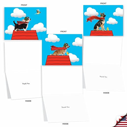 Carte thank you comique canines pour remercier vos proches après une fête - 4
