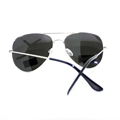 Silver Mirror Lens Polarized Aviator Sunglasses Thin Metal Classic Aviators4