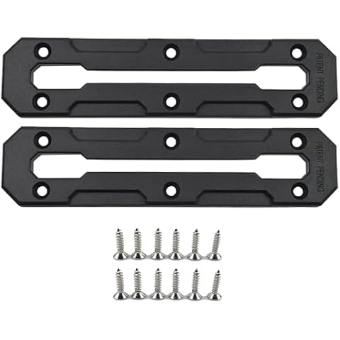 RANDDER Kayak Track Mount Low Profile Nylon Kayak Rail Track | Kayak Fishing Accessories, 6/9/12 inch(1/2 pack) (6 inch(2pack)) Cover