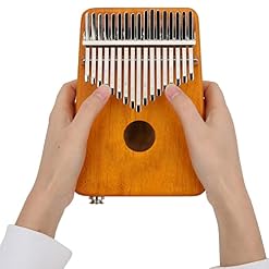 Piano à Pouce, EQ Kalimba en Acajou Robuste intégré avec Sac de Transport pour la Performance(Jaune) - Les Beatles, Paul McCartney, John Lennon, RIngo Starr, George Harrison Piano à Pouce, EQ Kalimba en Acajou Robuste intégré avec Sac de Transport pour la Performance(Jaune) – Image 3