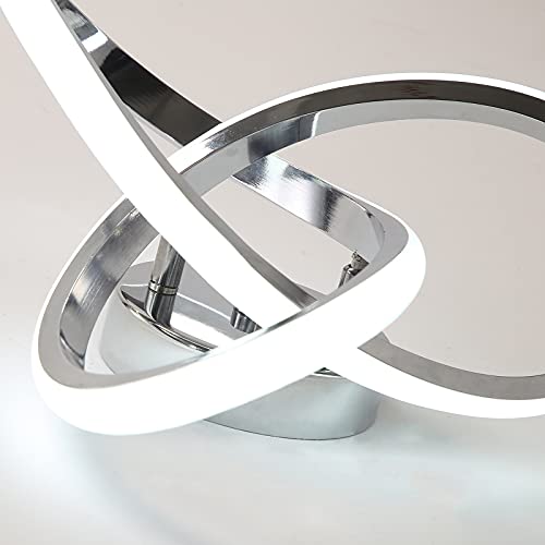 Caneoe CL-MHLS-C-US Hallway Light Acrylic Modern Led Ceiling Light Fixtures Cool White 6000K Close To Ceiling Lights For Bedroom Bathroom Kitchen Balcony Corridor Stair Aisle Lamp Curved Creative Design Ceiling Lamp thumb #8
