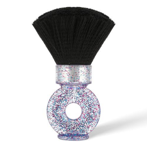 Cepillo de peluquero para quitar el cabello suelto, cepillo de corte de pelo de peluquero suave, cepillo de peluquero con mango, kit de corte de pelo para cepillar el cabello roto