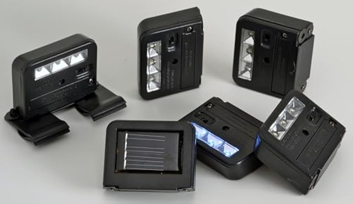 Solar Powered Deck Wunder LED Lights - Energy-efficient, Weatherproof, and Easy to Install. (Set of 2)