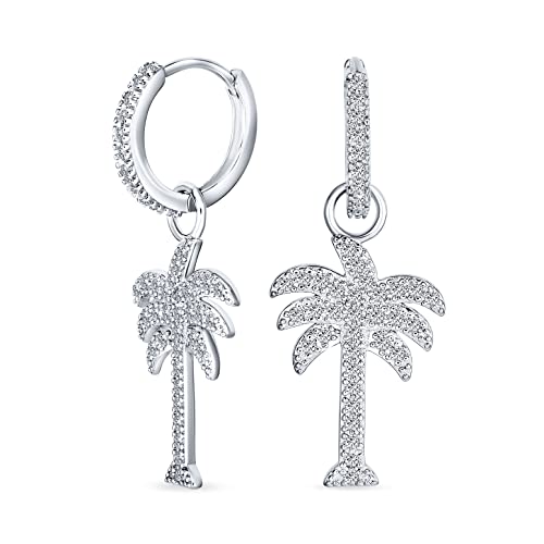 Boucles d'oreilles palmier le cadeau idéal en argent 925 pour un anniversaire mémorable