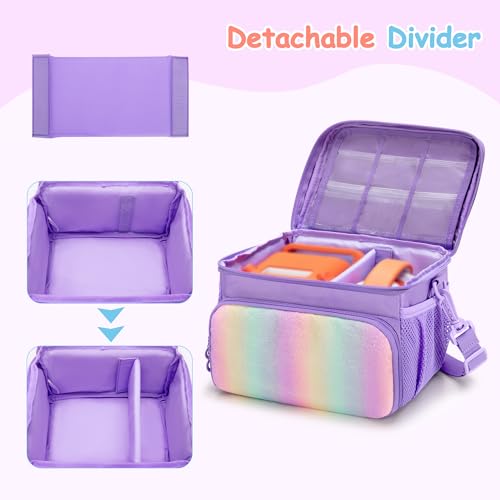 Image of Carrying Case Compatible with Yoto Player (3rd Generation), Card Holder Hold Up to 30 Cards, Travel Storage Bag for Bluetooth Audio Speaker & Headphone Accessories, Purple (Case Only) Patented Design