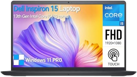 Dell Inspiron 15 3000 Touchscreen Laptop Computer, 15.6" FHD IPS ...