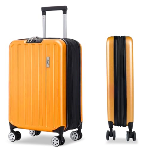 ARTREE Maleta de Cabina Plegable 55x35x14-23cm, ABS Ligera con 4 Ruedas Giratorias, Compacta y Fácil de Guardar, Naranja ARTREE Maleta de Cabina Plegable 55x35x14-23cm, ABS Ligera con 4 Ruedas Giratorias, Compacta y Fácil de Guardar, Naranja