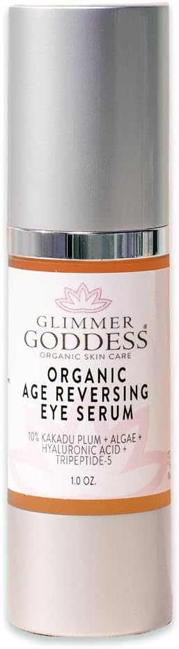 Organic Hydrating Eye Serum with Peptides & Vitamin C, 1 oz